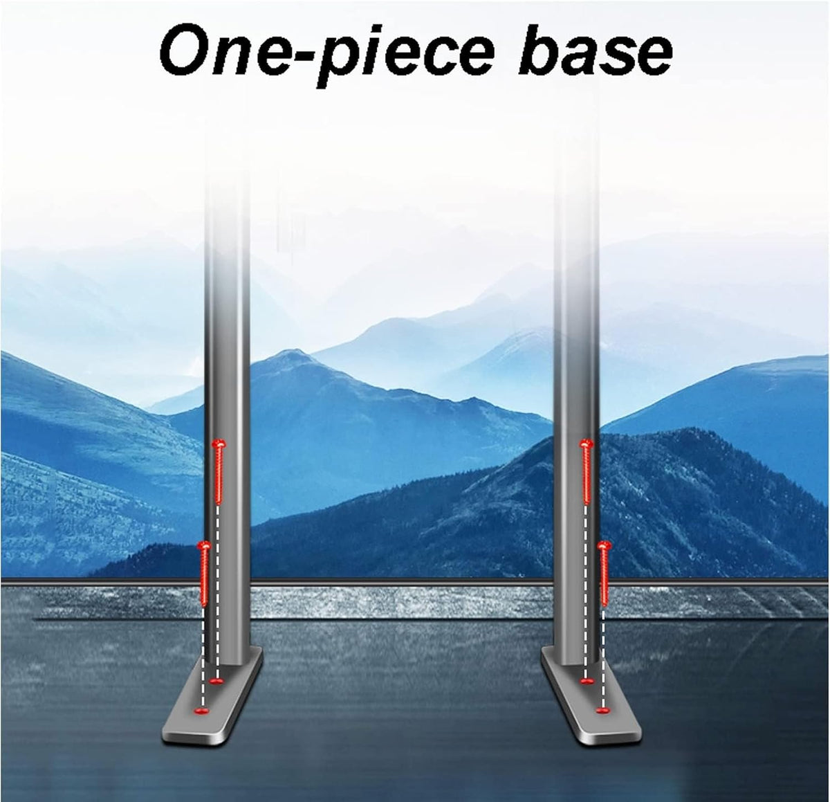Mobile Stand - Universal Floor Tv Stand for 40-75 Inch Screens, Holds Up to 55Kg/110Lbs, Floor Stand for Home Office Portable Use