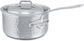 Mauviel M'ELITE Hammered 5-Ply Sauce Pan With Curved Lid, Cast Stainless Steel Handles, 0.8-Qt, Made In France