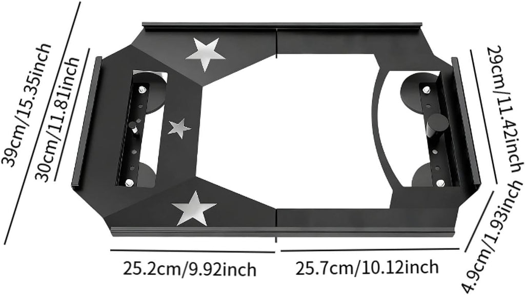 Vehicle Roof Mount Set for Starlink Quick Release Steel Construction Sturdy with Base Accessory Universal Fit 21.65x15.35x1.93inch