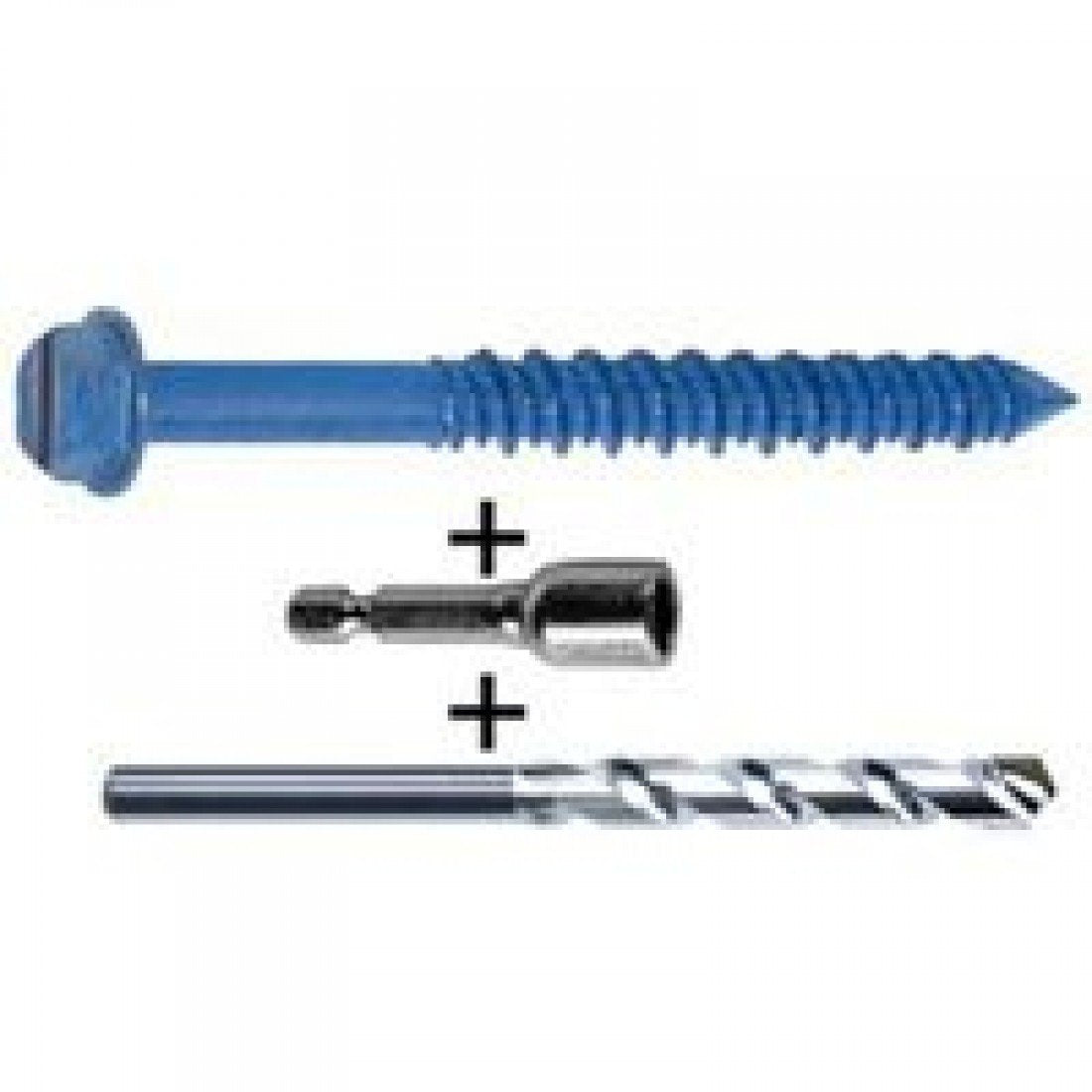 Cobra 684t Cobratap Concrete Screws, 1/4' X 3-1/4'