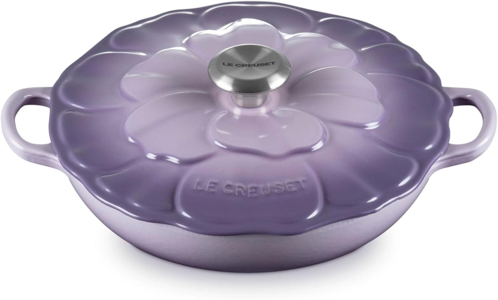 Le Creuset Enameled Cast Iron Signature Petal Braiser, 2.25 qt., Provence w/Stainless Steel Knob