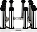 Adjustable Washing Machine Base Tumble Dryer Washing Machine Raiser Stand Universal Fridge Stand Adjustable Width/Length 40-65cm Heightening Stainless Steel Shelf Height 29-32