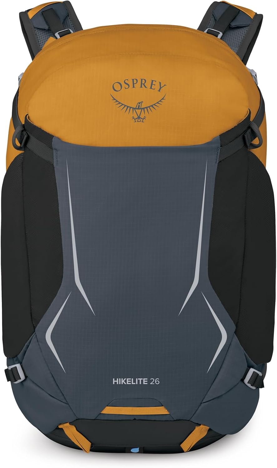 Osprey Hikelite 26L Durable Hiking Backpack - Travel Daypack with Rain Cover for Men and Women, Tungsten Yellow
