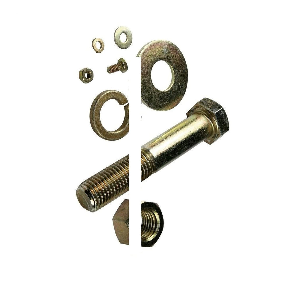 Grade 8 Hex Head Bolts, Nuts, Washers Coarse Thread SAE Assortment- 325pcs Hardware Fastener Kit Set RV7759S
