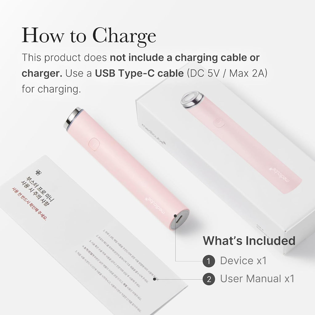 medicube Mini Booster Pro White | Affordable At-Home Facial Device for Beginners - Portable Glow Booster for Glass Skin, Boosting Skin Care Absorption, Skincare for Teens, Korean Skin Care