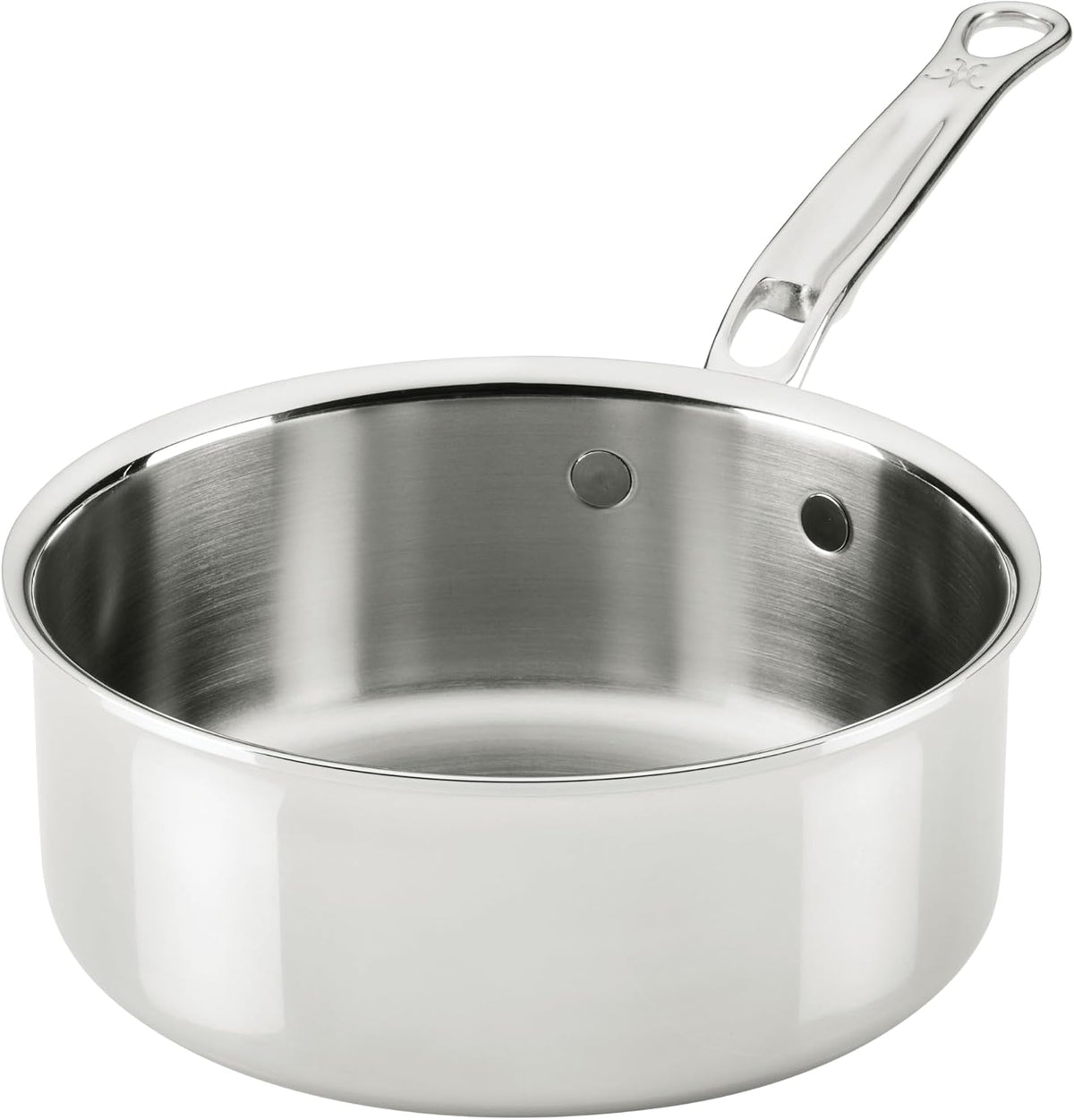 Hestan ProBond Luxe 2-Quart Saucepan with Lid, Professional Clad Stainless Steel, ProCore Tri-Ply Clad Construction, Polished Exterior, Induction & Oven Safe