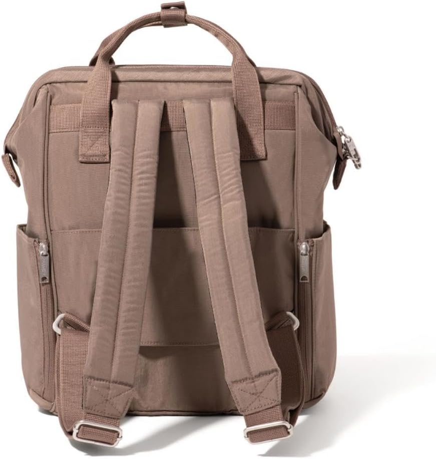 Baggallini Securtex Anti-Theft Windsor Backpack for Travel, Work & College, RFID & Locking Zipper, Up to 16' Laptop