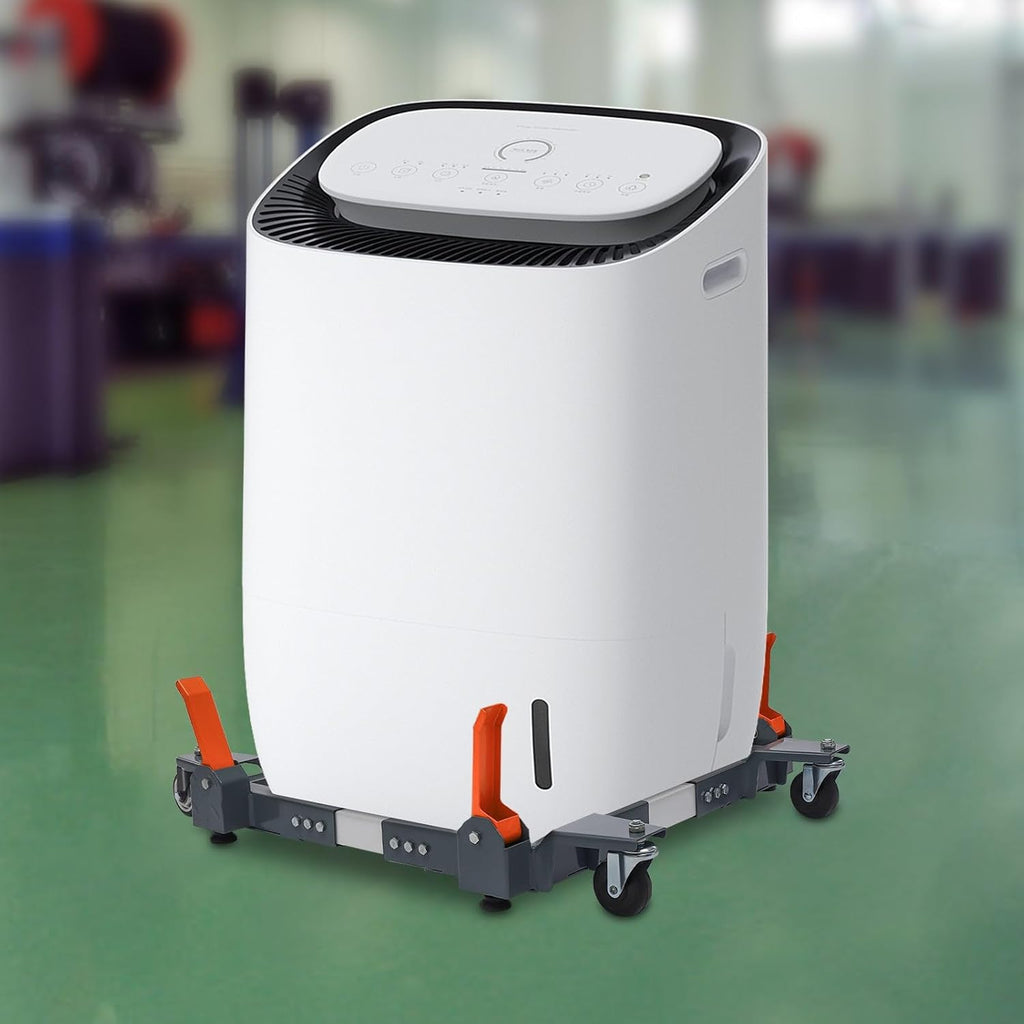 Adjustable Heavy Duty Mobile Base For Small Mechanical Equipment 4 Universal Wheels 47.7 * 35.9 * 5.9 in Grey
