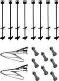 Mobile Home Part Set of 8 Auger Anchors; 8-8 ft Tie Down Strap, & 8 Bolts