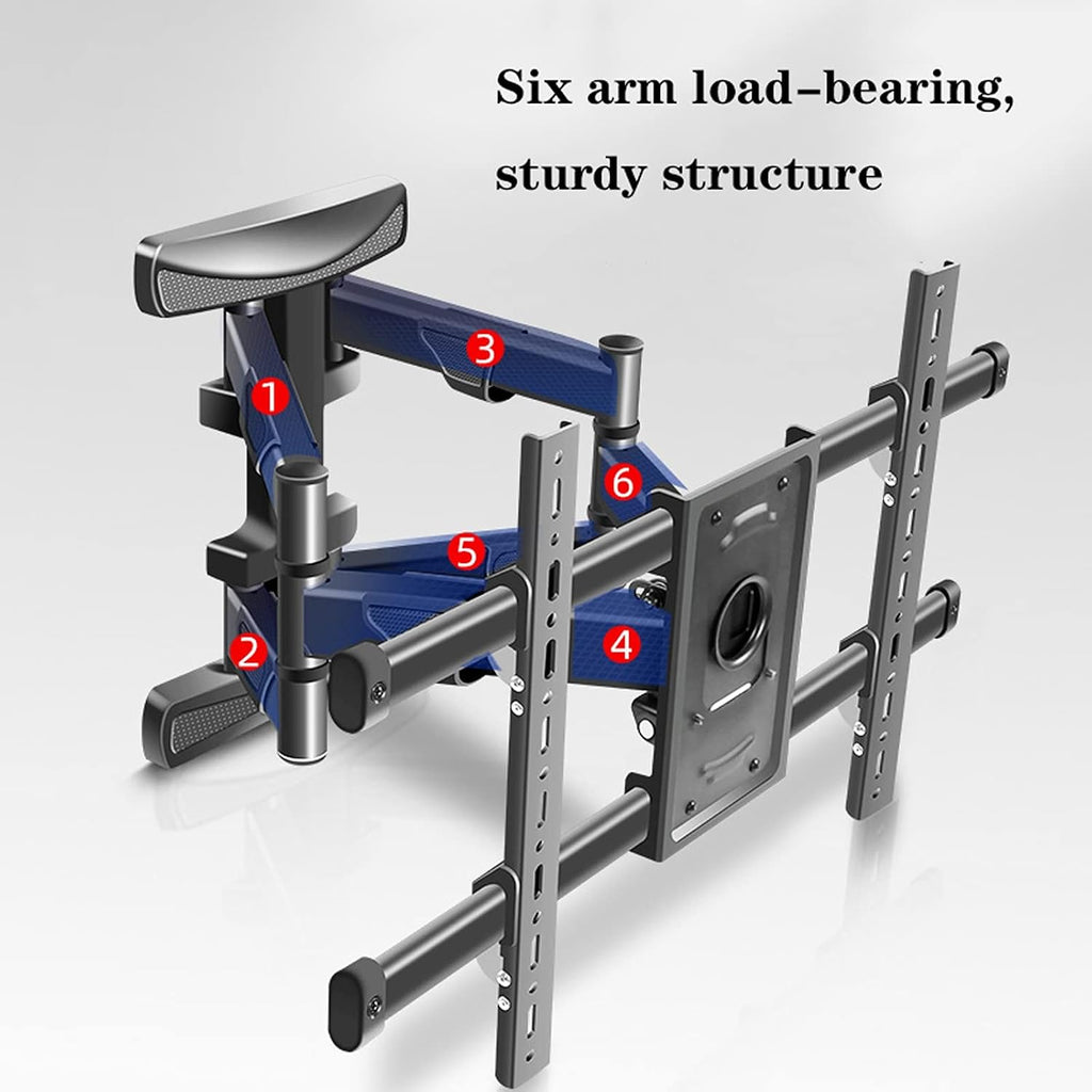 Universal TV Stand TV Stand Base Full Motion Swivels Extension Tilt Rotation for Most 37-80 Inch TVs, Adjustable TV Wall Mount Bracket with Max 600x400mm Up to 1270 Lbs Tv Stand M