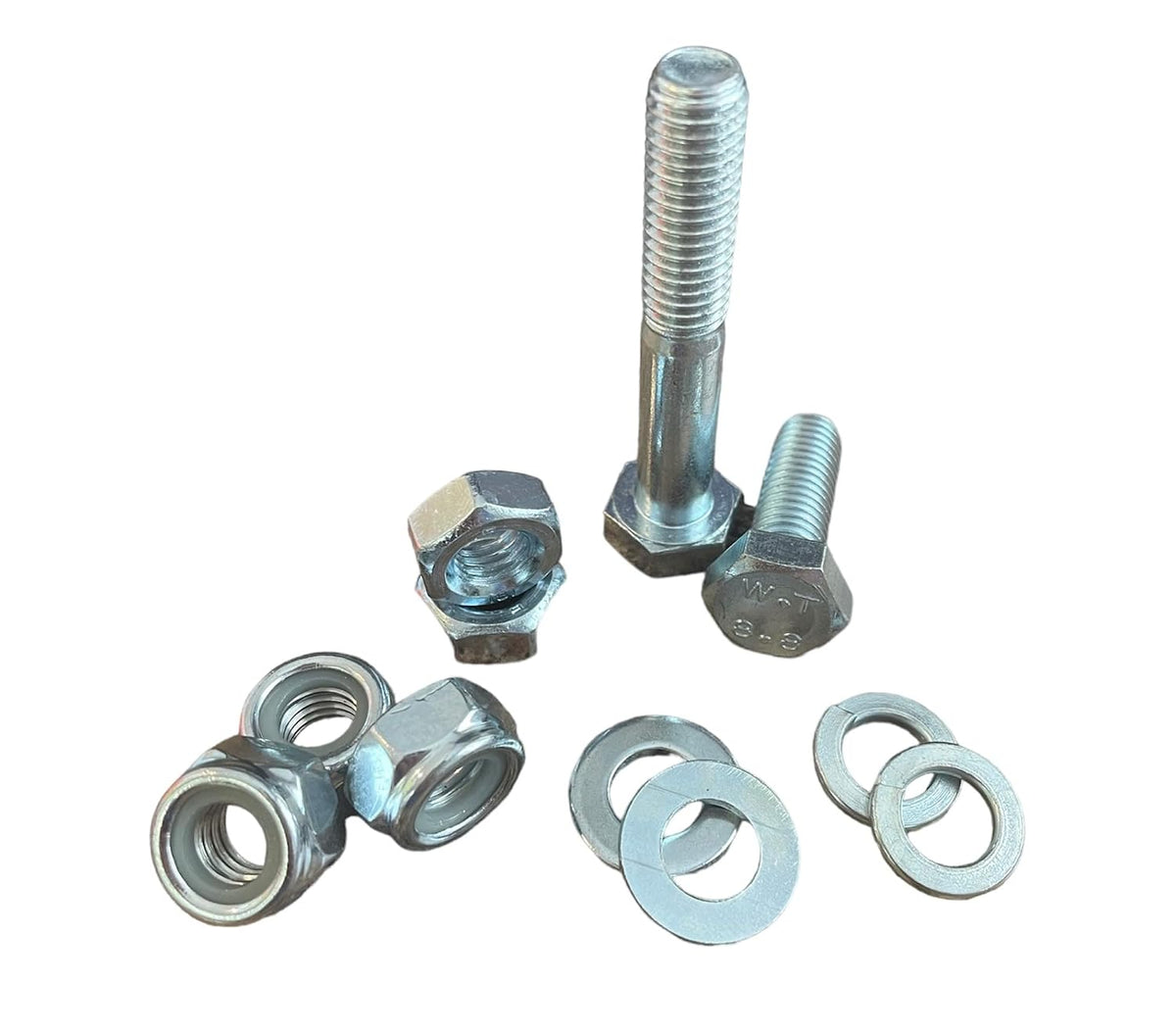 M&M Fasteners 5,435 Piece Metric Class 8.8 Nut Bolt & Washer Assortment Kit with 2 Metal Bolt Bins