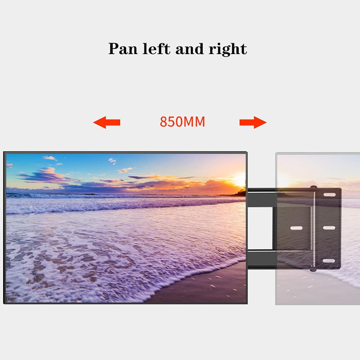Universal Tv Stand Tv Stand Base 37'-75' Multifunctional Tv Wall Mount Full Motion Articulating Arms Swivels Tilts Extension Rotationtv Bracket, Max Vesa 600X40,