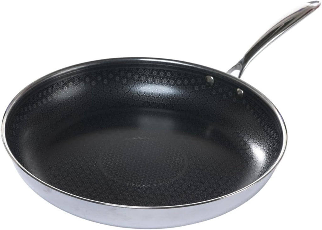 Black Cube CeramicQR Cookware Made in France Quick Release Fry Pan-Ceramic Non-Stick Skillet-For Induction Cooktops, 12.5-Inch