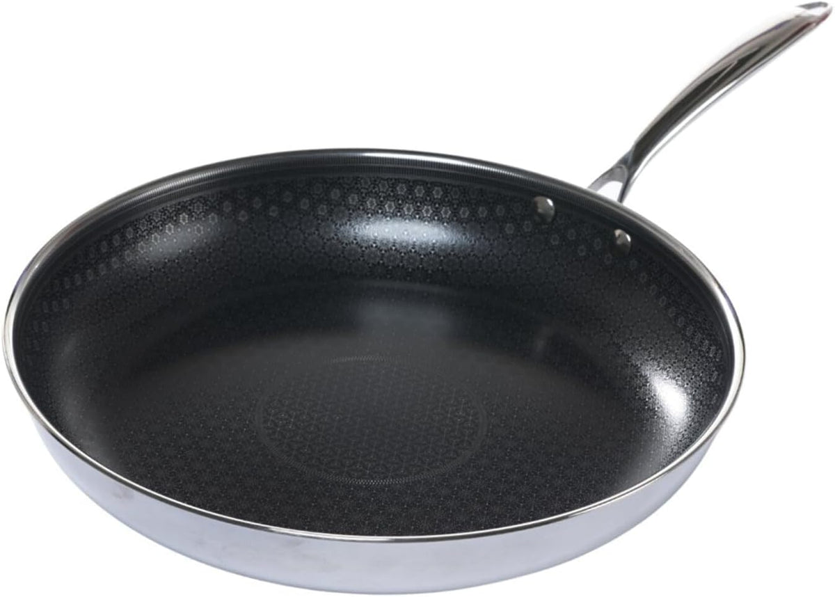 Black Cube CeramicQR Cookware Made in France Quick Release Fry Pan-Ceramic Non-Stick Skillet-For Induction Cooktops, 12.5-Inch