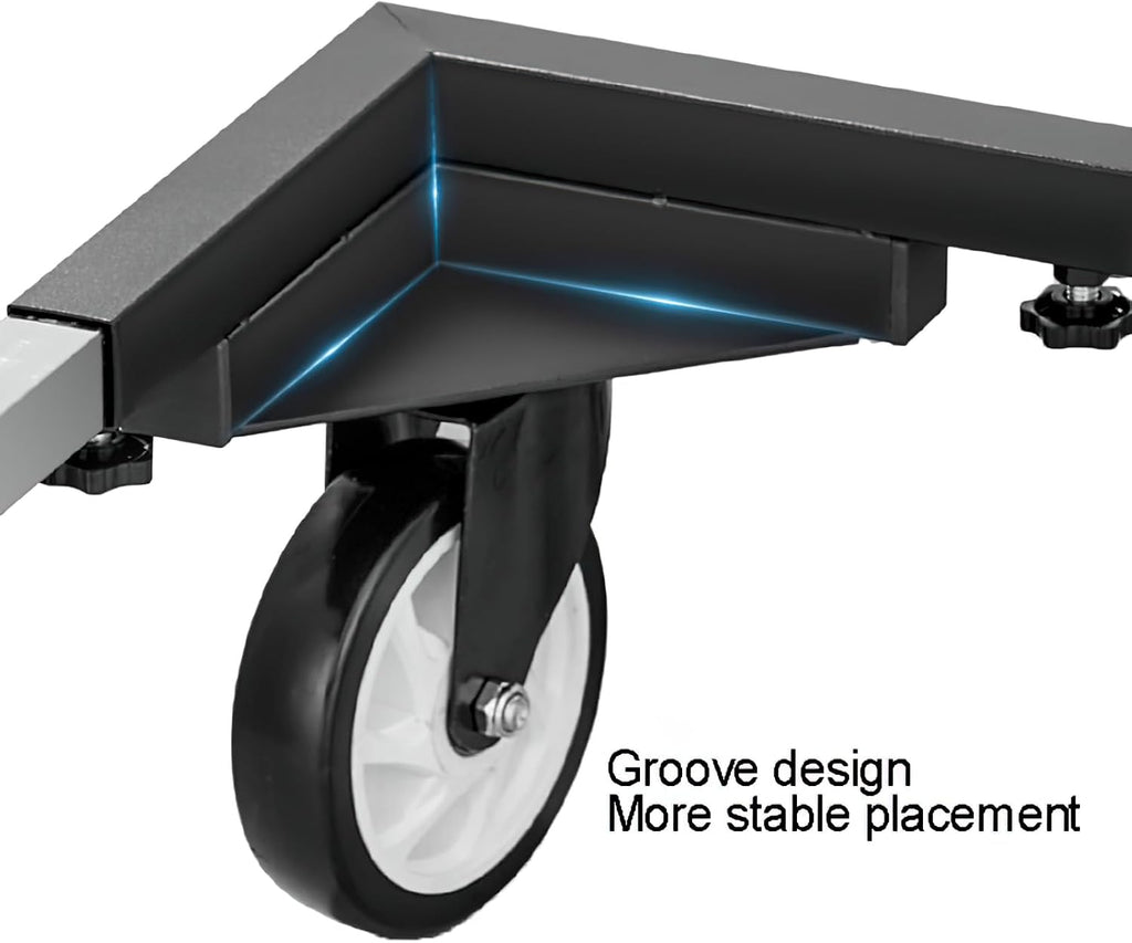 Heavy Duty Mobile Base with Wheels for Smoker Oven, Adjustable Universal Dolly Stand with Locking Casters (High-end Model)