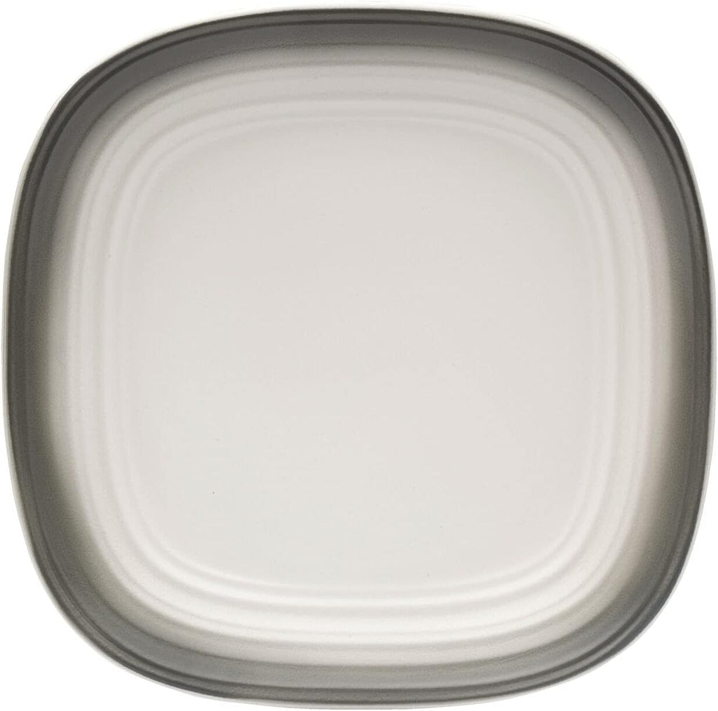 Mikasa Swirl Square Ombre Graphite 16 Piece Dinnerware Set, Service for 4