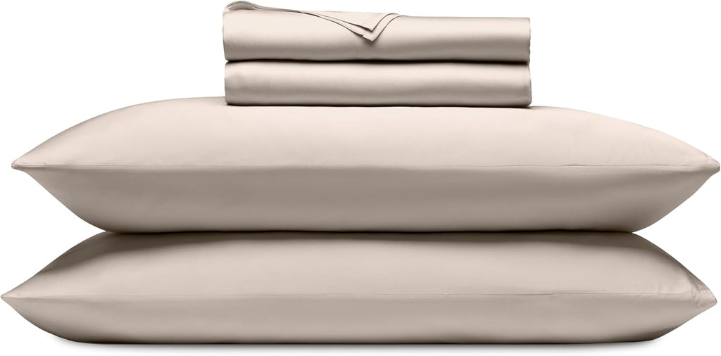 Cozy Earth Luxury Bed Sheet Set - 100% Viscose from Bamboo Fabric, Ultra-Soft & Breathable, Fits Regular & Deep Pocket Mattresses up to 20' - 4 Pieces Queen Sheet Set Driftwood