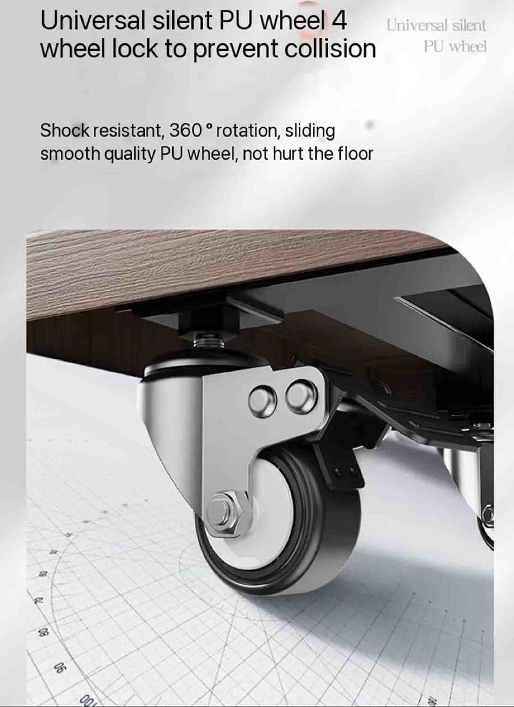 Mobile TV Stand,Rolling TVs Cart On Wheels Height Adjustable Heavy-Duty Floor Stand Base for 32-110 Inch LCD LED Shelf
