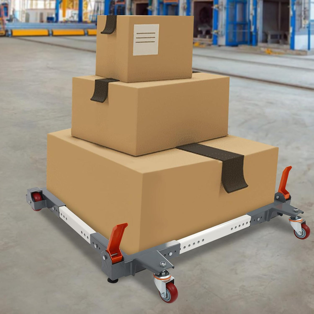 Undercat Mobile Base, Heavy Duty Mobile Base with 3' Universal Wheel, 1500 lbs Load Capacity, Adjustable Universal Mobile Base for Mobilizing Small Mechanical Equipment, Home Appliances