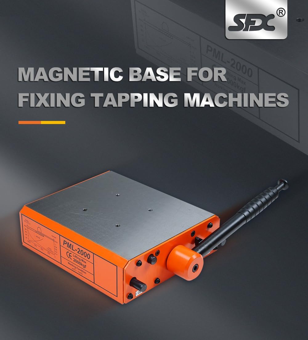 Magnetic Base for Tapping Machine Mobile Base Magnet Small Size with High Magnetic 2000Kg for M48R Electric Tapping Arm