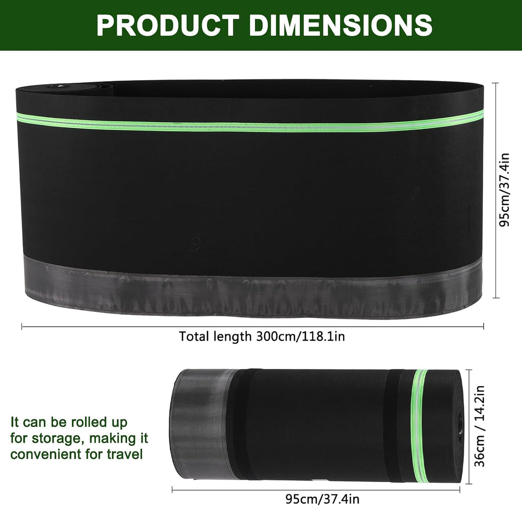 RV Skirting Kit 39.4x85.3 Ft, Easy Install Mobile Home Skirting with Felt Fabric - Wind & Weather Barrier for Travel Trailers, Campers & RVs - Thick Protective Wrap