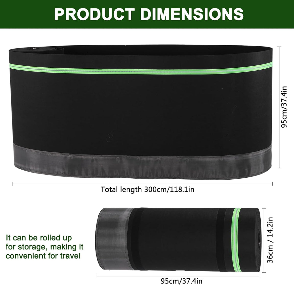 RV Skirting Kit 39.4x85.3 Ft, Easy Install Mobile Home Skirting with Felt Fabric - Wind & Weather Barrier for Travel Trailers, Campers & RVs - Thick Protective Wrap