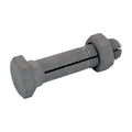 Mobile Home Anchor Bolt with Nut - Ground Anchor Slotted Bolts and Nuts (100 Pack)