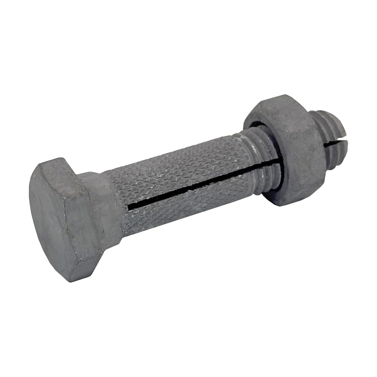 Mobile Home Anchor Bolt with Nut - Ground Anchor Slotted Bolts and Nuts (100 Pack)