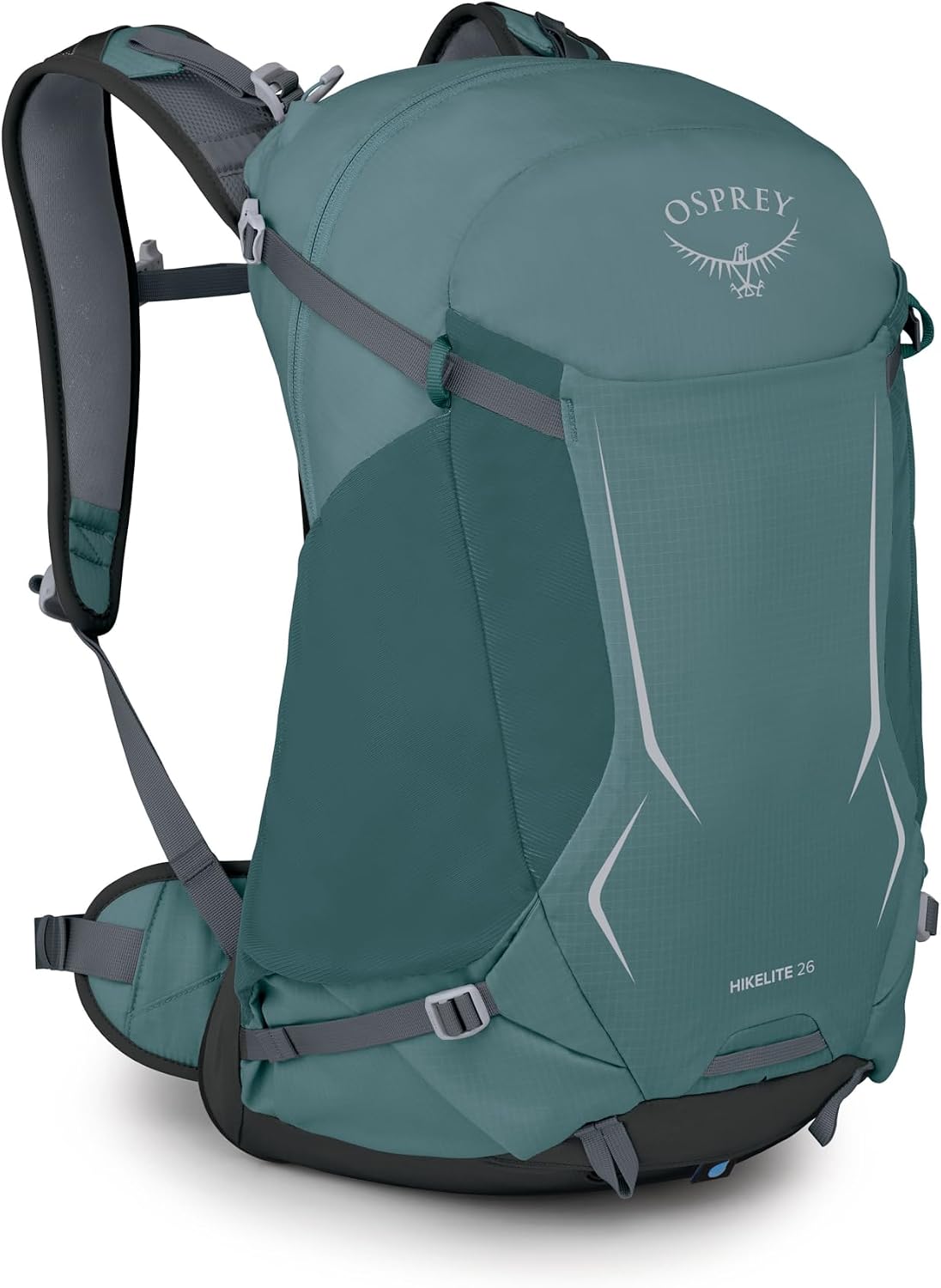 Osprey Hikelite 26L Durable Hiking Backpack - Travel Daypack with Rain Cover for Men and Women, Cascade Blue