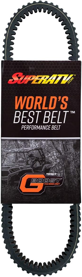 SuperATV Heavy Duty World's Best CVT Drive Belt Compatible with Polaris Models | See Fitment | Replaces OEM Part 3211180/3211148/ 3211172 & More | High Strength, Flexibility, and Heat Resistance
