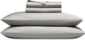 Cozy Earth Luxury Bed Sheet Set - 100% Viscose from Bamboo Fabric, Ultra-Soft & Breathable, Fits Regular & Deep Pocket Mattresses up to 20' - 4 Pieces Queen Sheet Set Gray