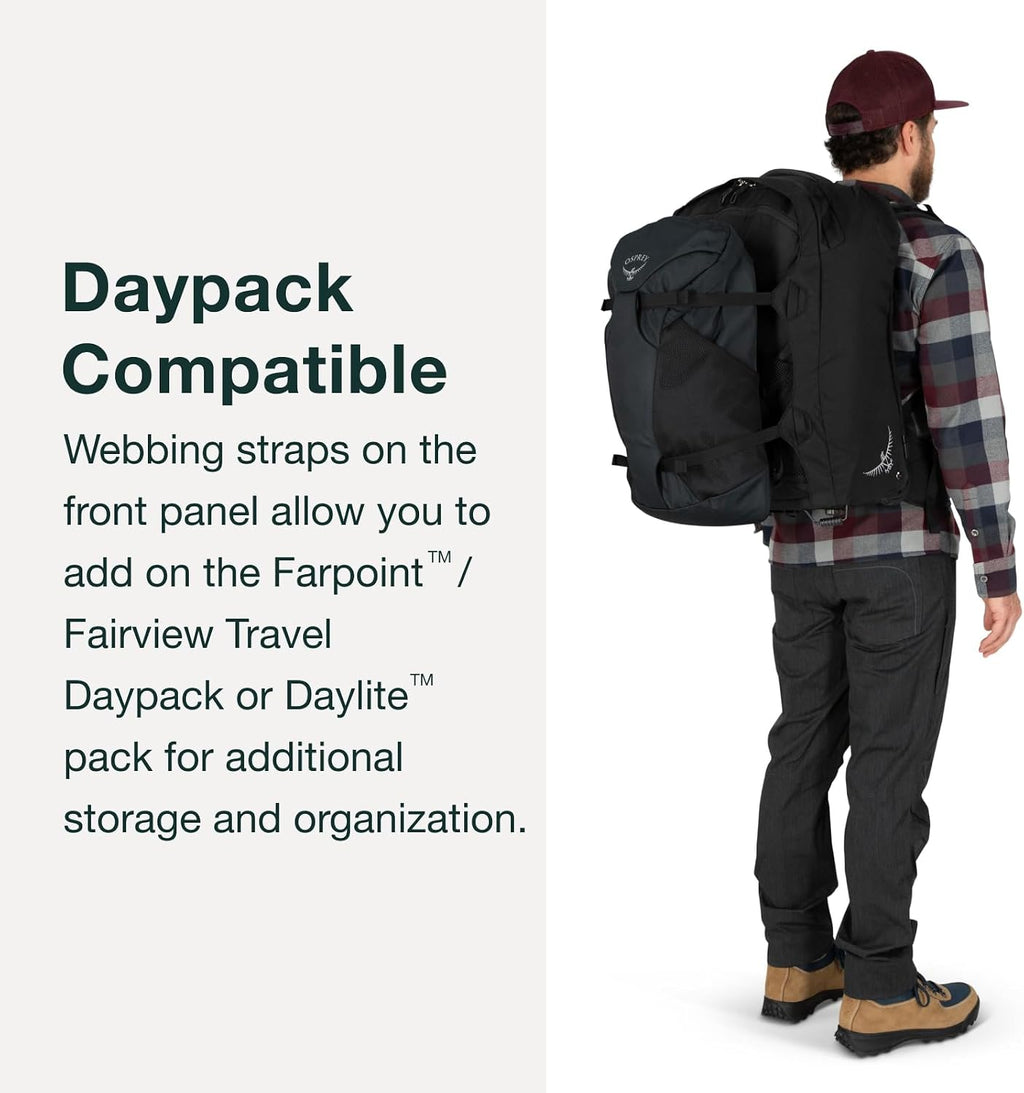 Osprey Farpoint Men's Wheeled Travel Pack 65L, Black