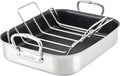 Hestan Provisions – 14.5' Classic Clad Nonstick Roasting Pan with Stainless Steel Rack