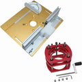 Aluminum Router Table Insert Plate Router Lift Kit for 65mm Diameter Motors Woodworking Workbench Trimmer Engraving Machine Tool(B)