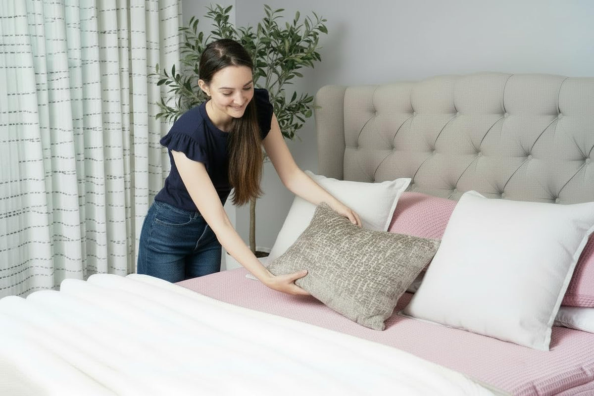 Twin Zipper Bedding with Patented Removable Zipper Sheets, Soft Natural Cotton, Durable Construction, All in one Zipper Bedding Set