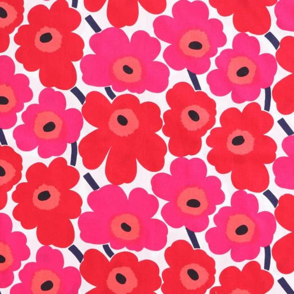 Marimekko - King Sheets, Cotton Percale Bedding Set, Crisp & Cool Home Decor (Unikko, King)