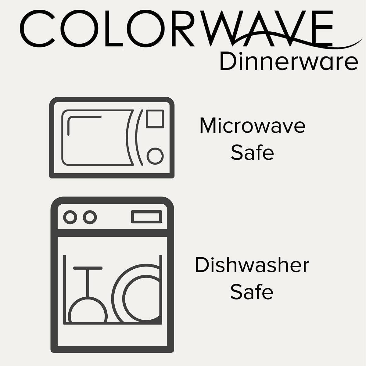 Noritake Colorwave Turquoise 12-Piece Coupe Dinnerware Set, Service for 4