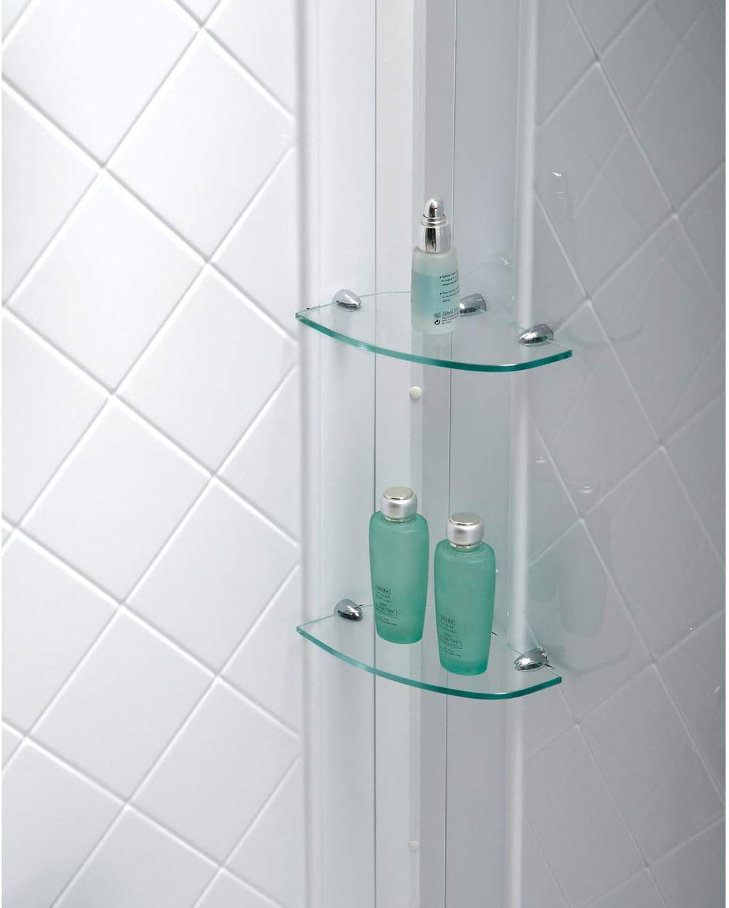 DreamLine 36 in. D x 48 in. W x 76 3/4 in. H Center Drain Acrylic Shower Base and QWALL-5 Backwall Kit In White, DL-6193C-01