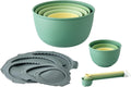 Bamboozle Astrik Mega Baking Bundle| 5 Piece Mixing Bowl Set | Measuring Cups and Spoons | Silicone Lid Set | Cooking and Meal Prep | Dishwasher Safe | Microwave Safe | Fresh Guacamole