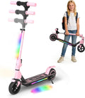 SIMATE Electric Scooter for Kids Ages 6-14, 3 Adjustable Heights 34'/37'/39', LED Display & Colorful Lights, Foldable Kids Electric Scooter, 8.7 MPH Safe Speed, Gifts for Boys Girls