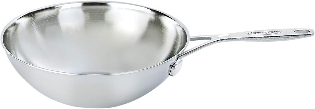 Demeyere Industry 5-Ply 5-qt Stainless Steel Flat Bottom Wok
