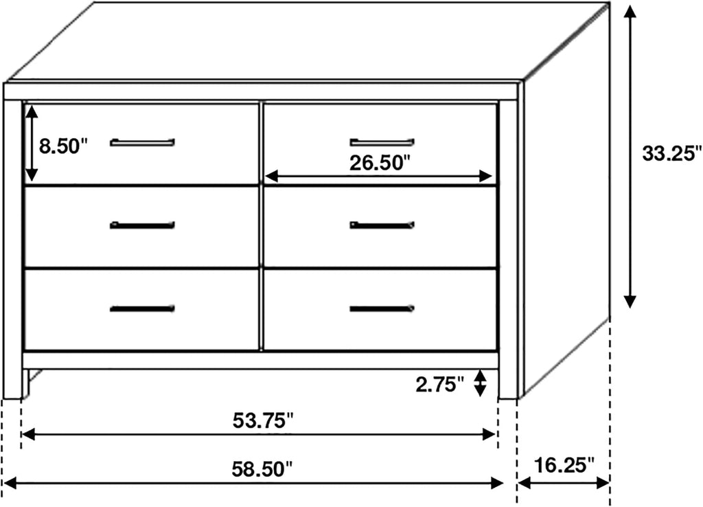 Coaster Home Furnishings Brantford Farmhouse 4-Piece Bedroom Set Eastern King Size Storage Panel Bed Frame 49-inch Headboard Coastal White 207050KE-S4