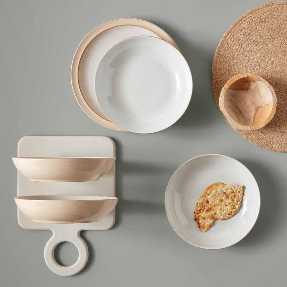 Denby Elements 4 Piece Pasta Bowl Set, Beige