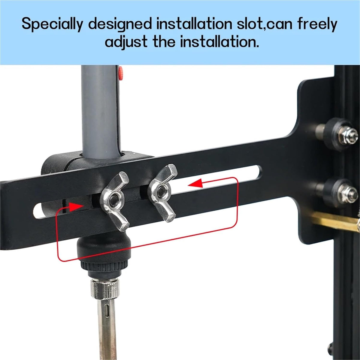 Vertical Heat Set Insert Tool Pressing Machine Hot Melt Brass Knurled Nut Embedded Insertion Soldering Iron for 3D Printed Parts