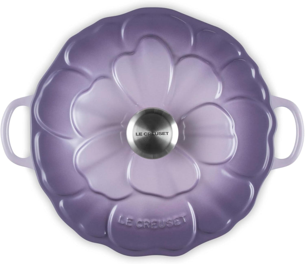 Le Creuset Enameled Cast Iron Signature Petal Braiser, 2.25 qt., Provence w/Stainless Steel Knob