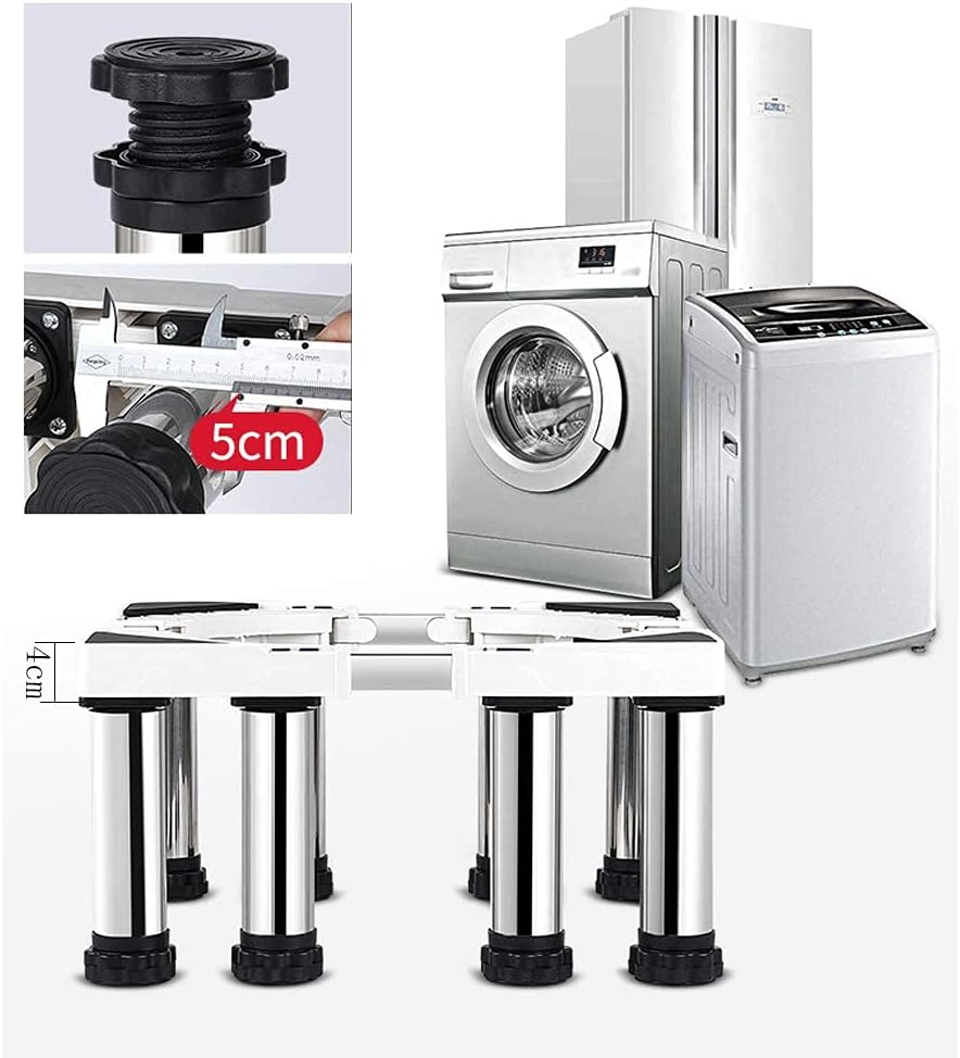 Adjustable Washing Machine Base Appliance Adjustable Fridge zer Stand Base Washing Machine Stand Width/Length 40-65cm Height 14-17cm Universal Dryer Base Bracket 4/8/12 St