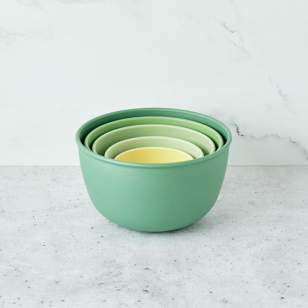 Bamboozle Astrik Mega Baking Bundle| 5 Piece Mixing Bowl Set | Measuring Cups and Spoons | Silicone Lid Set | Cooking and Meal Prep | Dishwasher Safe | Microwave Safe | Fresh Guacamole