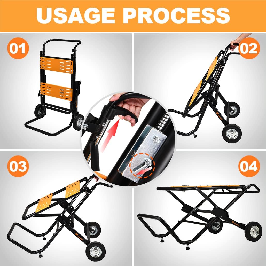 WORKESS Roller Support Stand Portable Table Saw Stand
