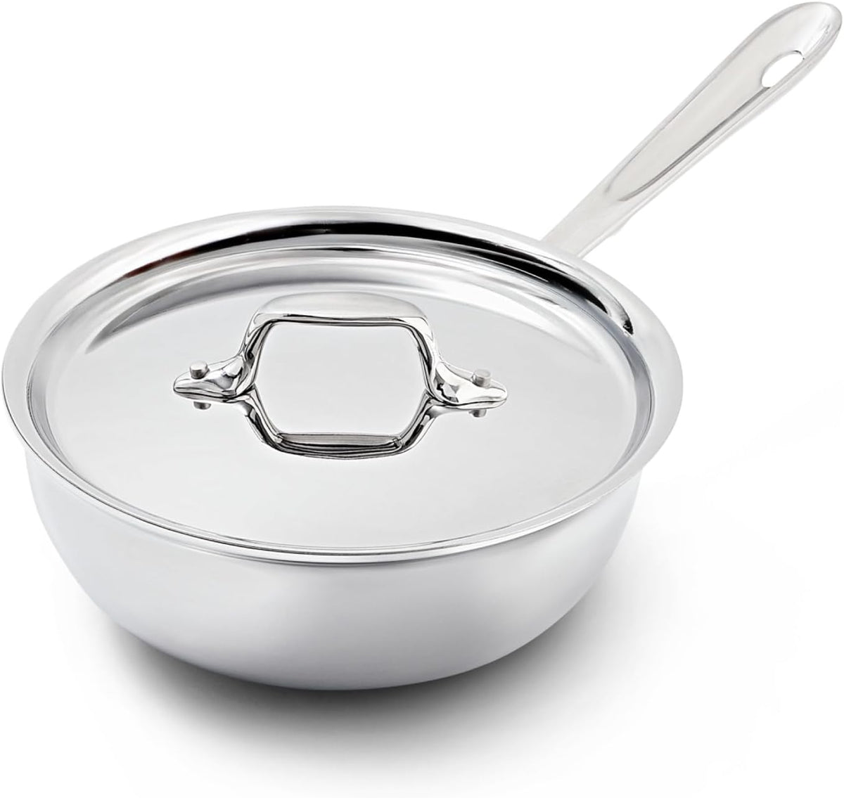All-Clad Saucier Pan, 2-Quart,4212,White