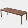 Large Dining Table, 78.7 x 27.6 Inches, Seats 6-8, Rustic Wood Top with Black Metal Frame (Brown)